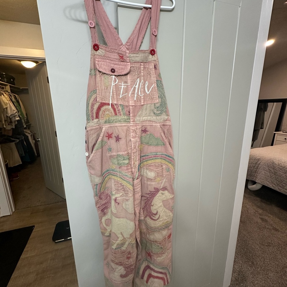 Magnolia Pearl Unicorn Overalls